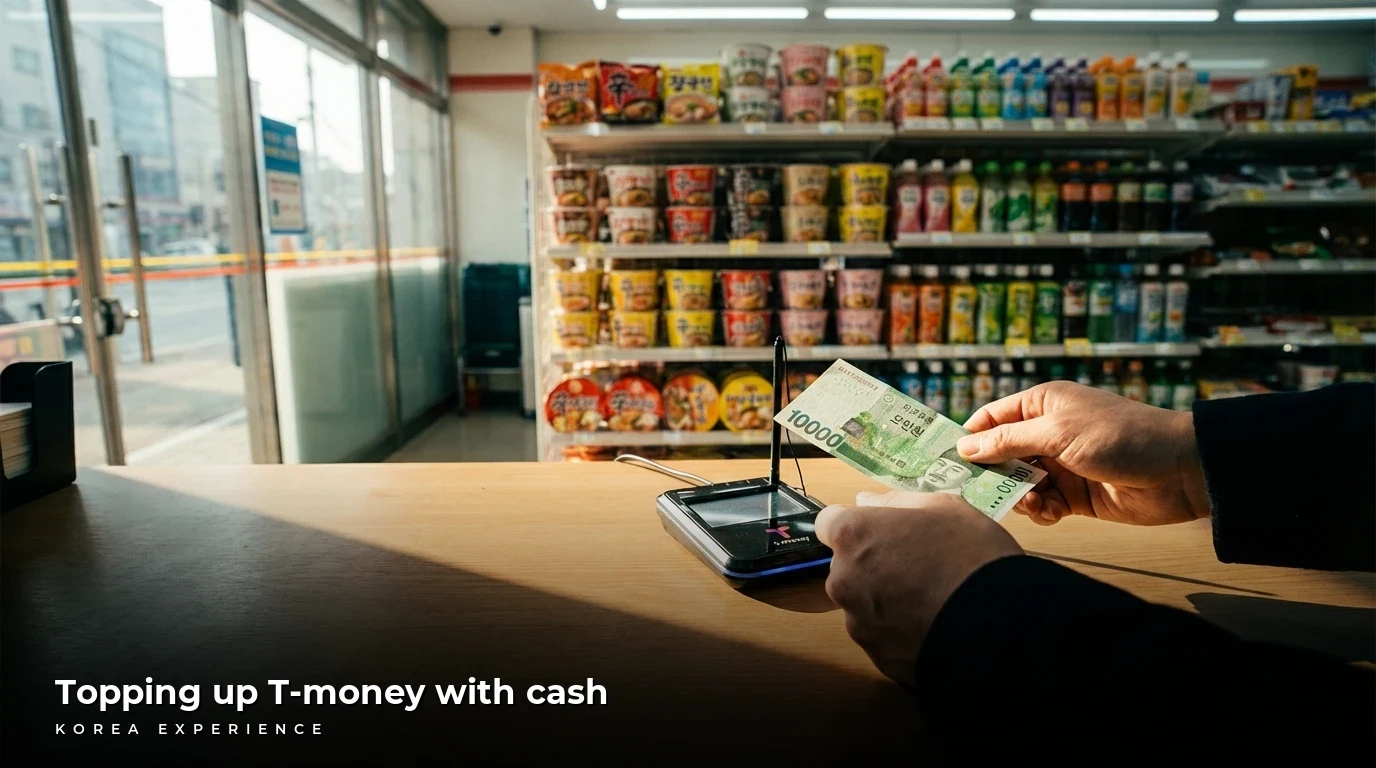How to top up your T-money card with cash in Korea 2026